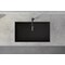 Ruvati 30"x18" Granite Composite Undermount Sgl Bowl Kitchen Sink, Blk RVG2030BK - alternate 2